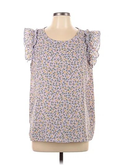 Pre-owned Les Amis Sleeveless Blouse In Blue