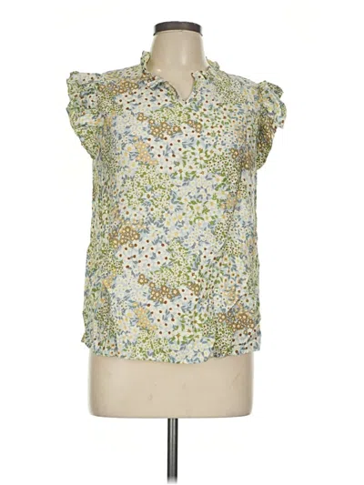 Pre-owned Les Amis Sleeveless Blouse In Green