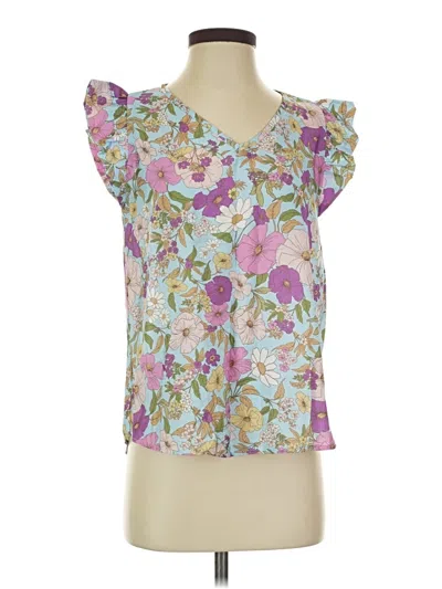 Pre-owned Les Amis Sleeveless Blouse In Purple