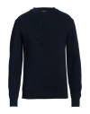Les Ateliers Réunis Man Sweater Navy Size Xl Cotton In Navy Blue