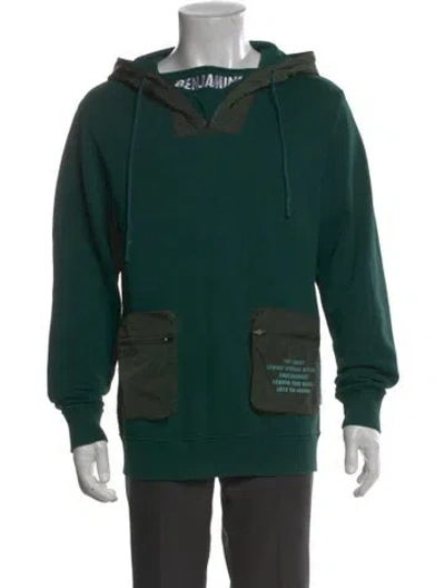 Pre-owned Les Benjamins Crew Neck Long Sleeve Hoodie In Green