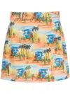 Les Benjamins Graphic-print Mini Skirt In Mehrfarbig