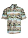 Les Benjamins Neil Short -sleeve Shirt In Multi