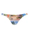 Les Benjamins Printed Bikini Bottom In Multi