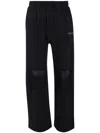 Les Benjamins Ripped Track Pants In Black