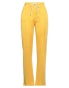 LES BENJAMINS LES BENJAMINS WOMAN PANTS OCHER SIZE M POLYESTER, ELASTANE