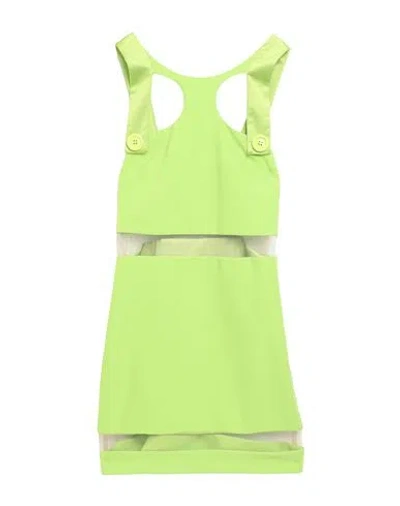 Les Bourdelles Des Garçons Woman Mini Dress Lime Green Size 10 Polyester, Elastane