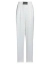 Les Bourdelles Des Garçons Woman Pants White Size 10 Polyester