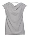 Les Bourdelles Des Garçons Woman Top Grey Size 6 Polyester In Grey