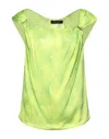 Les Bourdelles Des Garçons Woman Top Lime Green Size 8 Polyester In Green