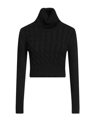 Les Bourdelles Des Garçons Woman Turtleneck Black Size 6 Acrylic, Wool