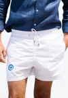 Les Canebiers Ermitage Mono Kiki Swim Shorts In White