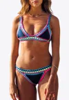 Les Canebiers Nikki Crochet Bikini In Blue