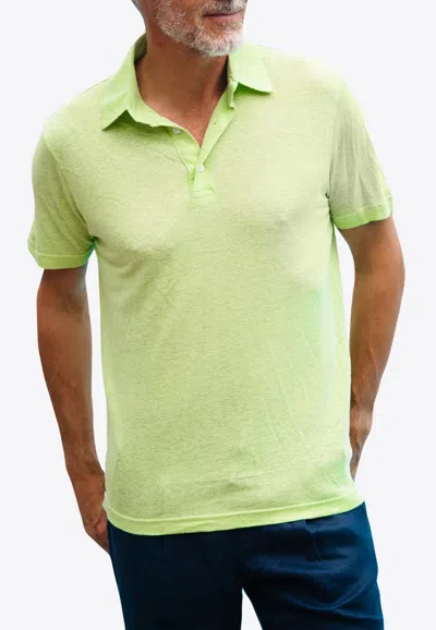 Les Canebiers Salins Polo T-shirt In Green
