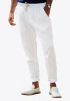 Les Canebiers Sauvier Drawstring Pants In White