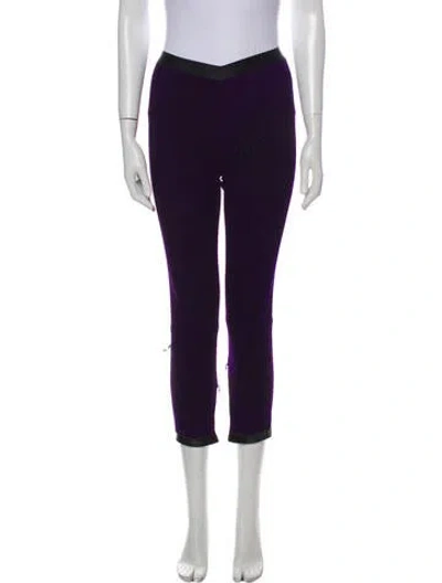 Pre-owned Les Chiffoniers Skinny Leg Pants In Purple