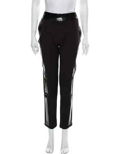 Pre-owned Les Chiffoniers Straight Leg Pants In Black