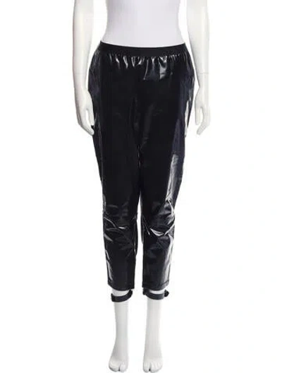 Pre-owned Les Chiffoniers Straight Leg Pants In Black