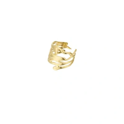 Les Cléias Acier Inoxydable Golden Stainless Steel Ring Fila