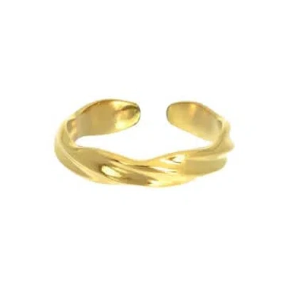Les Cléias Acier Inoxydable Golden Stainless Steel Ring Tilia