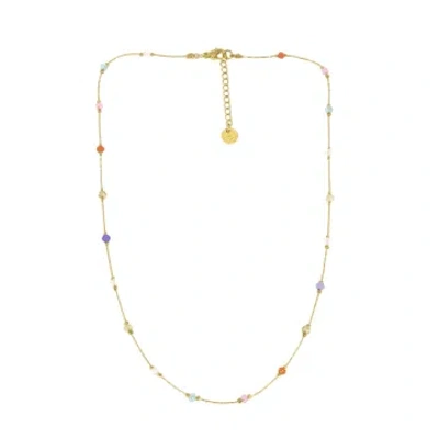 Les Cléias Acier Inoxydable Multicolored Stainless Steel Pearls Collar Bibi