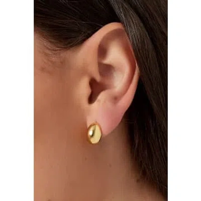 Les Cléias Acier Inoxydable Tessa Stud Earrings In Gold