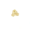 LES CLÉIAS ACIER INOXYDABLE THREE FLOWER GOLDEN STAINLESS STEEL RING