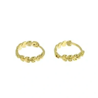 Les Cléias Plaqué Or Lala Small Gold-plated Laurel Earrings