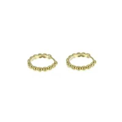 Les Cléias Plaqué Or Lali Small Gold Plated Ball Earrings