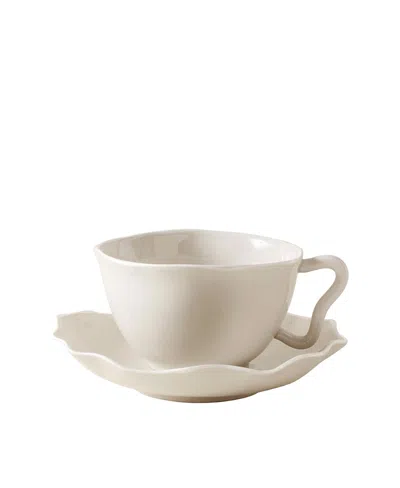 Les Collection Ribbon Teacup And Saucer