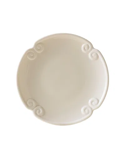 Les Collection Spiral Salad Plate In White