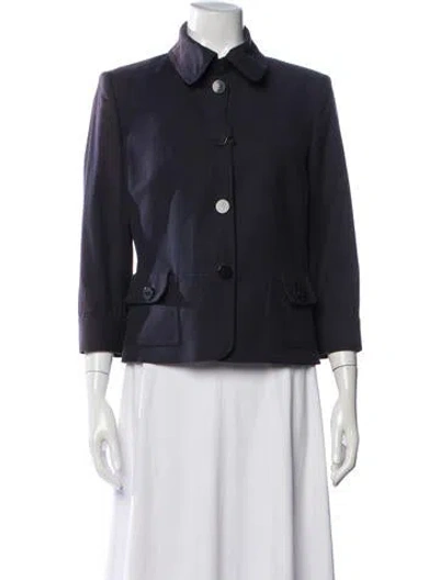 Pre-owned Les Copains Blazer In Blue