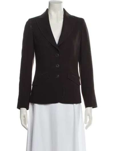 Pre-owned Les Copains Blazer In Brown