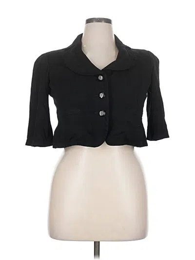 Pre-owned Les Copains Blazer Jacket In Black