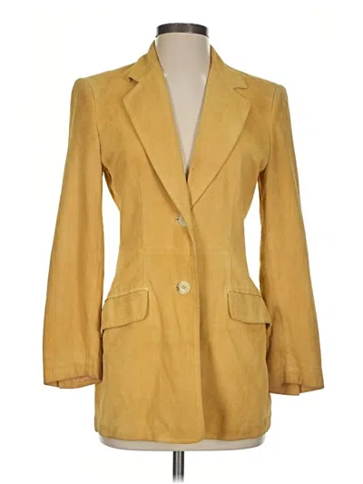 Pre-owned Les Copains Blazer Jacket In Yellow