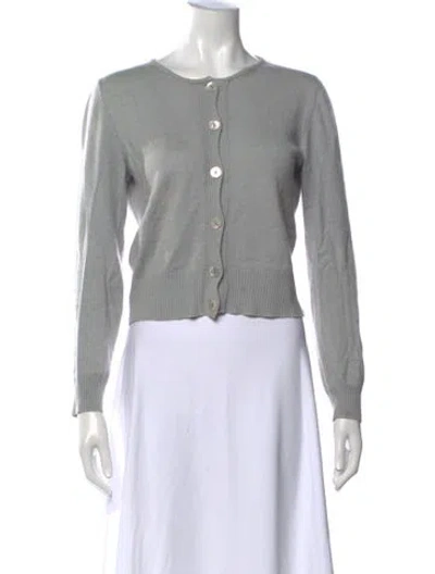 Pre-owned Les Copains Cashmere Crew Neck Sweater In Gray