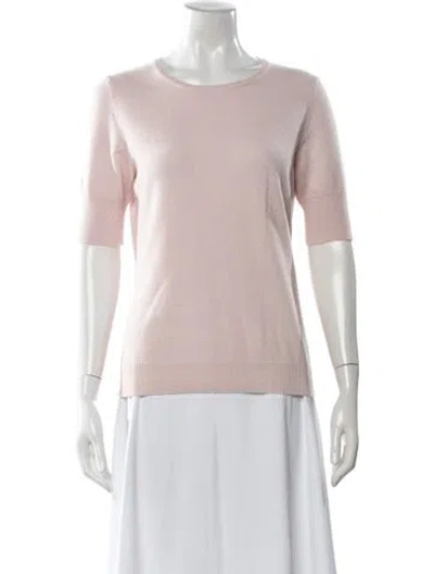 Pre-owned Les Copains Cashmere Crew Neck Sweater In Pink