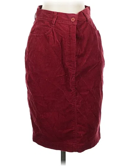 Pre-owned Les Copains Casual Skirt In Burgundy