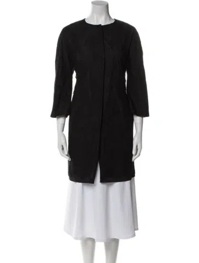 Pre-owned Les Copains Coat In Black