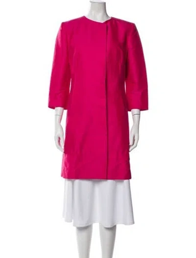 Pre-owned Les Copains Coat In Pink