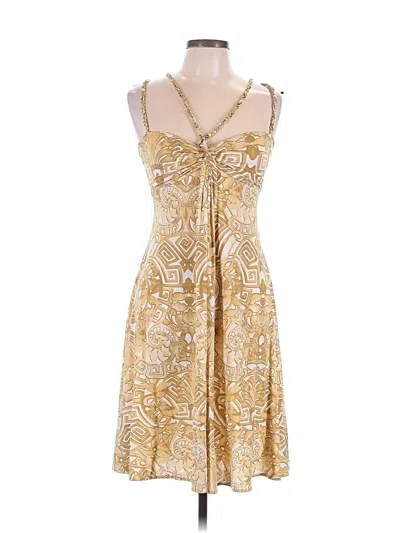 Pre-owned Les Copains Cocktail Dress In Gold