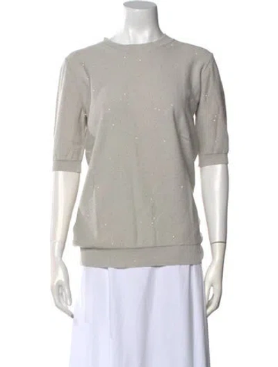 Pre-owned Les Copains Crew Neck Sweater In Gray