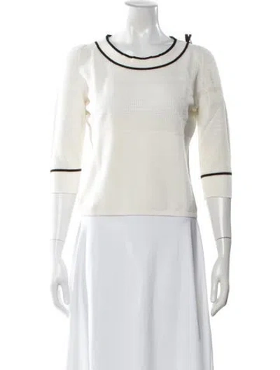 Pre-owned Les Copains Crew Neck Sweater In Neutral