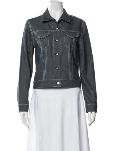 Pre-owned Les Copains Denim Jacket In Blue