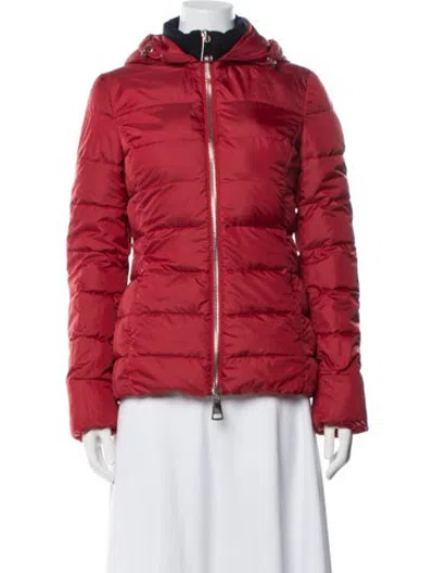 Pre-owned Les Copains Down Jacket In Red