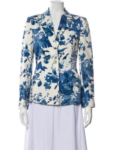 Pre-owned Les Copains Floral Print Blazer In Multi