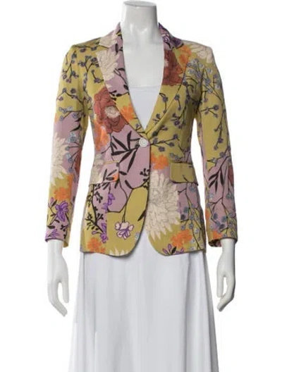 Pre-owned Les Copains Floral Print Blazer W/ Tags In Multi