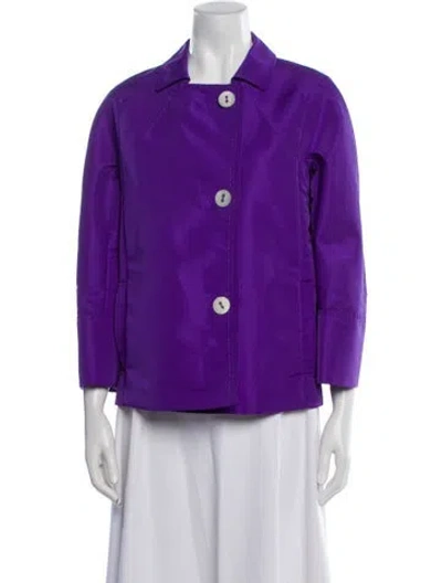 Pre-owned Les Copains Jacket In Purple