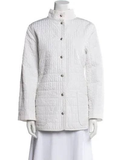 Pre-owned Les Copains Jacket In White