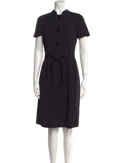 Pre-owned Les Copains Knee-length Dress In Black